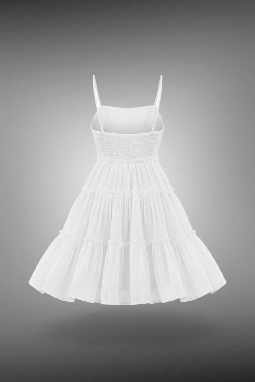 Ivory Bloom Mini Dress