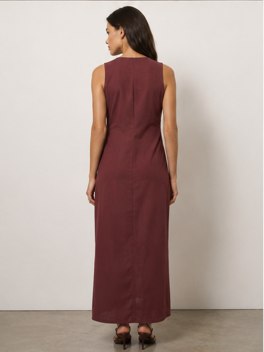 Verona Linen Maxi Dress