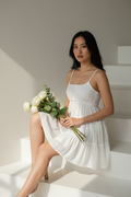 Ivory Bloom Mini Dress