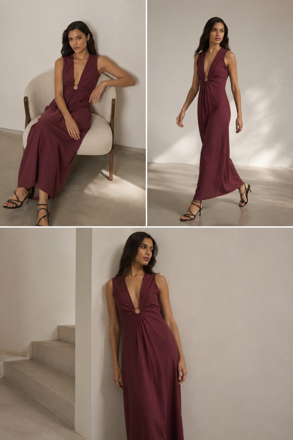 Verona Linen Maxi Dress